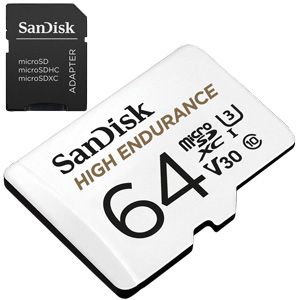 Roei uit Kind hoogte SanDisk High Endurance SD Kaart - 64GB