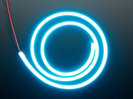 Flexible Silicone Neon-Like LED Strip - 1 Meter - Ice Blue