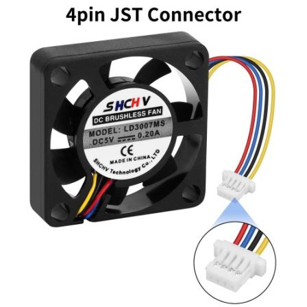 Losse ventilator voor Raspberry Pi 5 met JST pwm connector