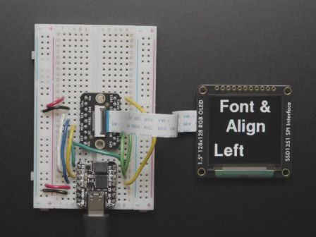 OLED Breakout Board - 16-bit Color 1.5" w/microSD holder