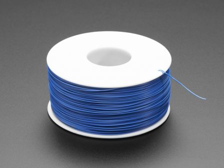 "Wire Wrap" Thin Prototyping & Repair Wire - 200m 30AWG Blue