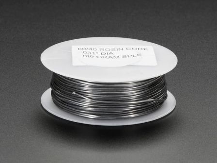 Mini Solder spool - 60/40 lead rosin-core solder 0.031" diameter