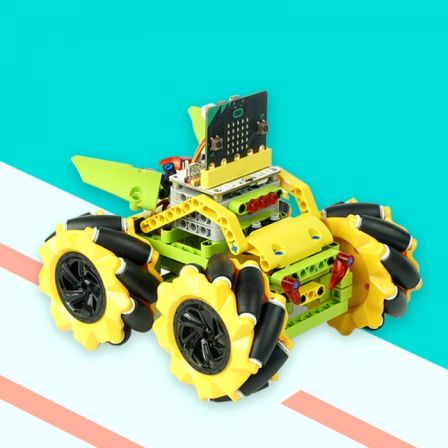 Elecfreaks Micro:Bit 4x4 Jeep Geel Exclusief Micro:Bit bordje