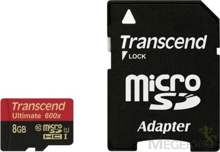 Transcend 8GB Micro SDHC Ultimate 90MB/s