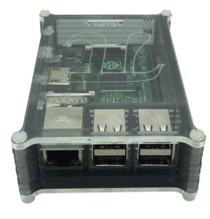 SOS Behuizing Smoke Grey voor Raspberry PI 3B(+)