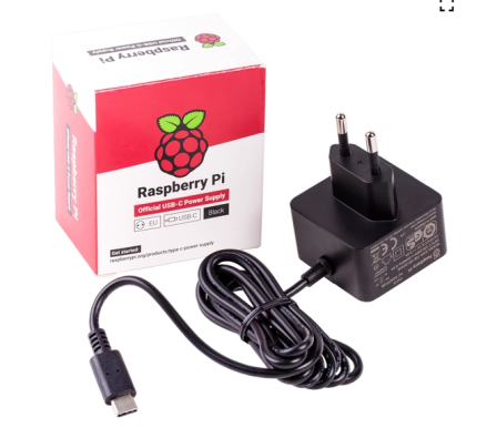 Originele Raspberry Pi USB-C 3A voeding Zwart