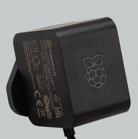 Originele Raspberry Pi 5 Voeding USB-C 27W EU - Zwart