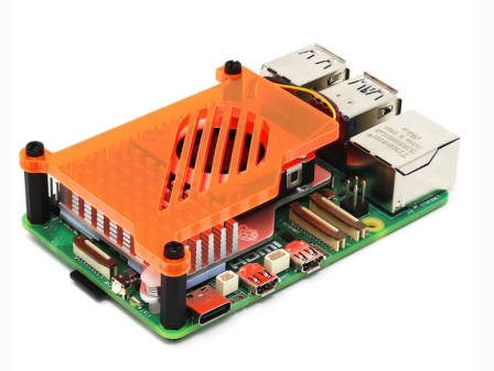 Beschermplaat voor Raspberry Pi Active Cooler | Oranje