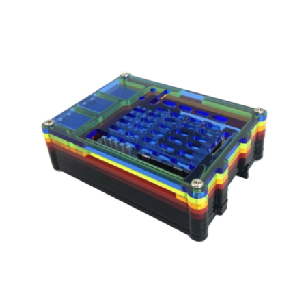 Raspberry PI 5B Laagjes Behuizing - Regenboog