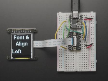 Adafruit 1.44" Color TFT LCD Display with MicroSD Card breakout