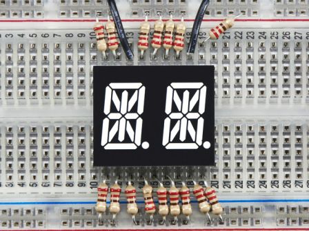 Dual Alphanumeric Display - White 0.54" Digit Height - Pack of 2