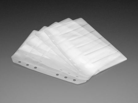 Blank SMT Storage Pages for 6 strips of 24mm Tape - 5 Pages