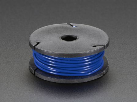 Solid-Core Wire Spool - 25ft - 22AWG - Blue