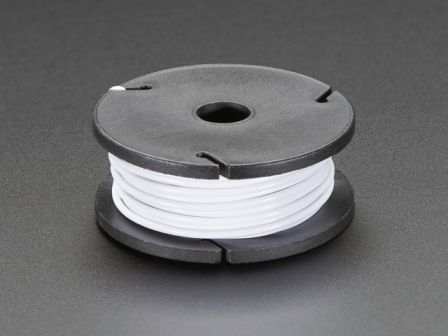 Stranded-Core Wire Spool - 25ft - 22AWG - White