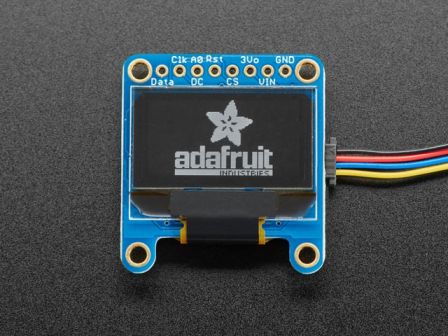 Monochrome 0.96" 128x64 OLED Graphic Display - STEMMA QT
