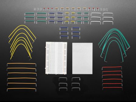 Half Size Breadboard + 78 Piece 22AWG Jumper Wire Bundle