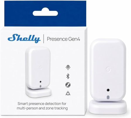 Shelly Aanwezigheidsdetector Gen4 Wit – Slimme Home Automatisering