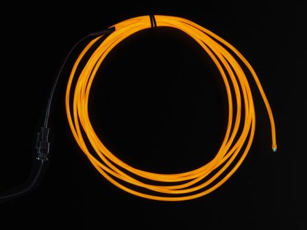 Orange Electroluminescent (EL) Wire - 2.5 meters