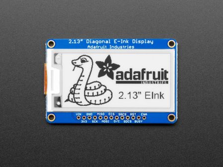 Adafruit: Adafruit 2.13" Monochrome eInk / ePaper Display with SRAM