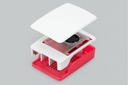 Originele Raspberry Pi 5 Behuizing - Rood/Wit