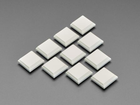 Kailh CHOC Slim Key Caps - Milky White - 10 pack