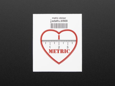 I 'heart' METRIC - Sticker!