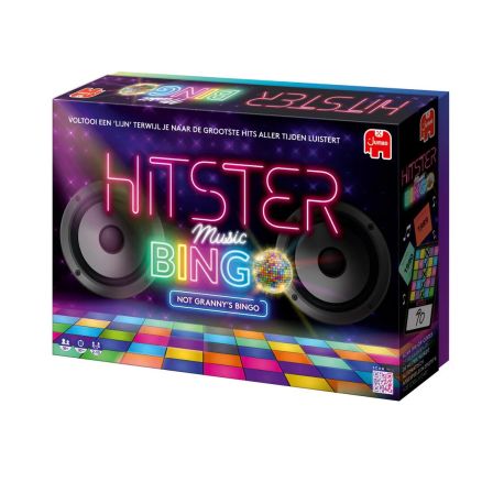 Jumbo Hitster Bingo – Muzikaal Bingo Partyspel met Discobal – 225 Hits