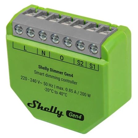 Shelly Dimmer Gen4 - Intelligente Dimmer voor Slimme Verlichting