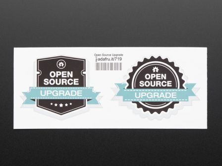 Open source 'Upgrade' stickers