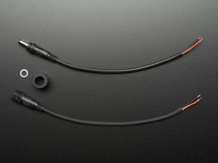 Waterproof DC Power Cable Set - 5.5/2.1mm