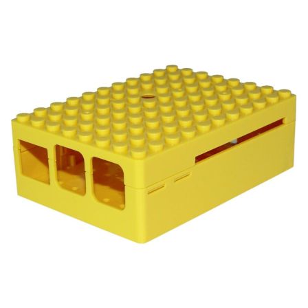 Pi-Blox Behuizing voor LEGO en Raspberry pi B+ / 2B / 3B Geel
