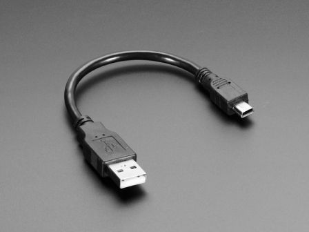 USB cable - 6" A/MiniB