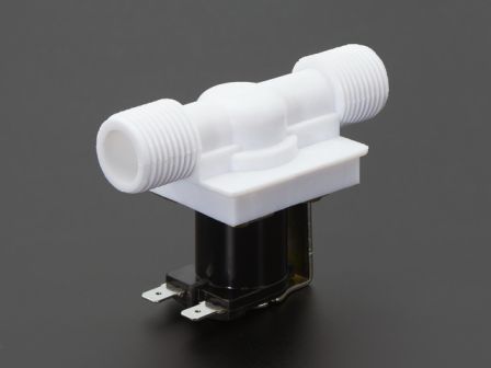 Plastic Water Solenoid Valve - 12V - 1/2' Nominal