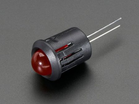 Adafruit: 10mm Plastic Bevel LED Holder - Pack of 5