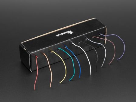 Adafruit: Hook-up Wire Spool Set - 22AWG Stranded-Core - 10 x 25ft