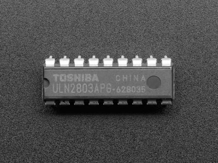 Adafruit: ULN2803: 8 Channel Darlington Driver (Solenoid/Unipolar Stepper)