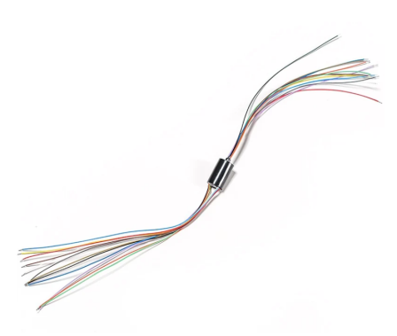 Miniature Slip Ring - 12mm diameter, 12 wires, max 240V @ 2A