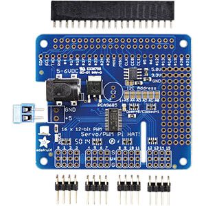 16-Channel PWM / Servo HAT for Raspberry Pi - Mini Kit