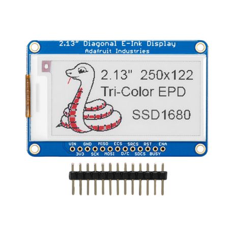 2.7" Tri-Color eInk / ePaper Display with SRAM - Red Black White
