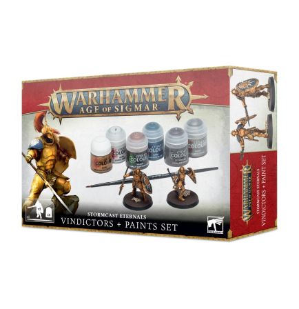 Warhammer Stormcast Eternals Vindictors + Paints Set Age of Sigmar