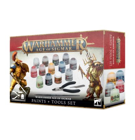 Warhammer Paints + Tools Set Age of Sigmar