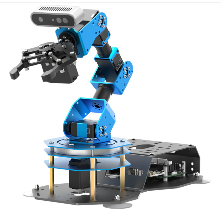 Hiwonder ArmPi Ultra ROS2 3D Vision Robotarm met multimodale AI (ChatGPT), spraakinteractie, visuele herkenning, tracking en sorteerfunctie (exclusief raspberry pi)