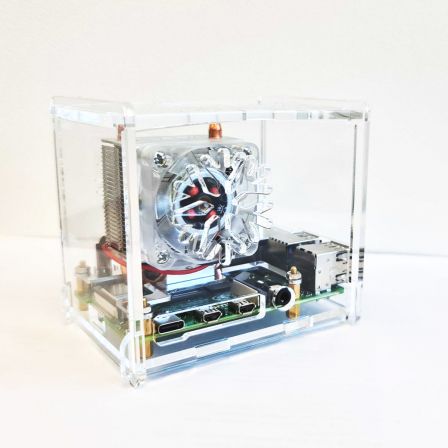 Behuizing voor ICE Tower en Raspberry PI 4B - Transparant