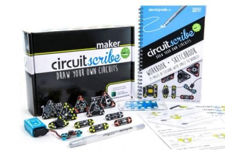 CircuitScribe Maker Kit 17-delig met Boekje Zilver