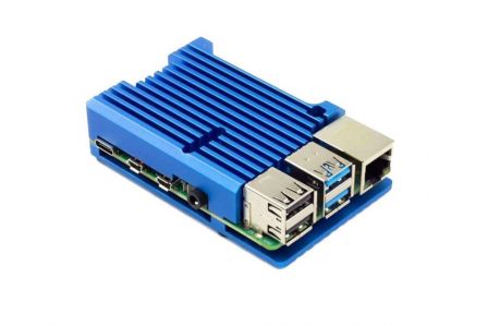 Raspberry Pi 4 Aluminium Koeling Passieve Heatsink - Blauw