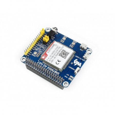 4G / 3G / 2G / GSM / GPRS / GNSS HAT voor Raspberry Pi - LTE CAT4