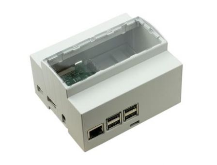 DIN Rail behuizing voor Raspberry Pi - 6M Modulbox