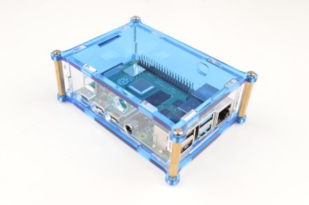 Raspberry Pi 4 Behuizing - Blauw