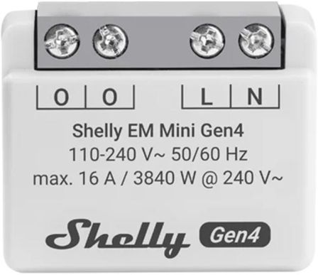 Shelly EM Mini Gen4 - Energiemeter met WiFi