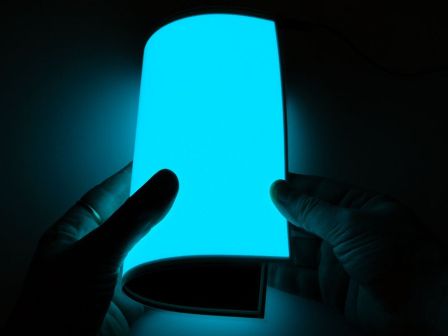 Electroluminescent (EL) Panel - 20cm x 15cm Aqua